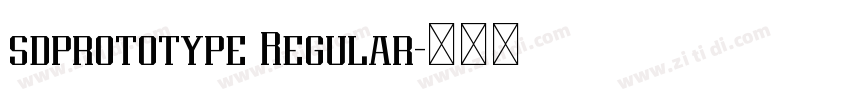 sdprototype Regular字体转换